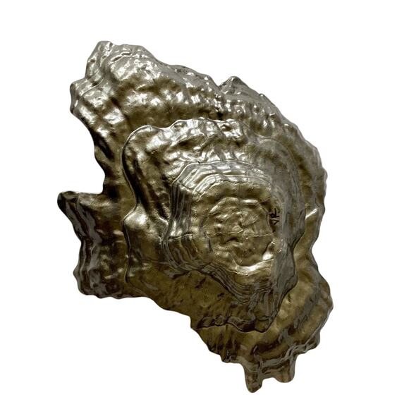 Donald Stuart Art Glass Abalone Oyster Shaped Serving Bowl - Picture 5 of 6